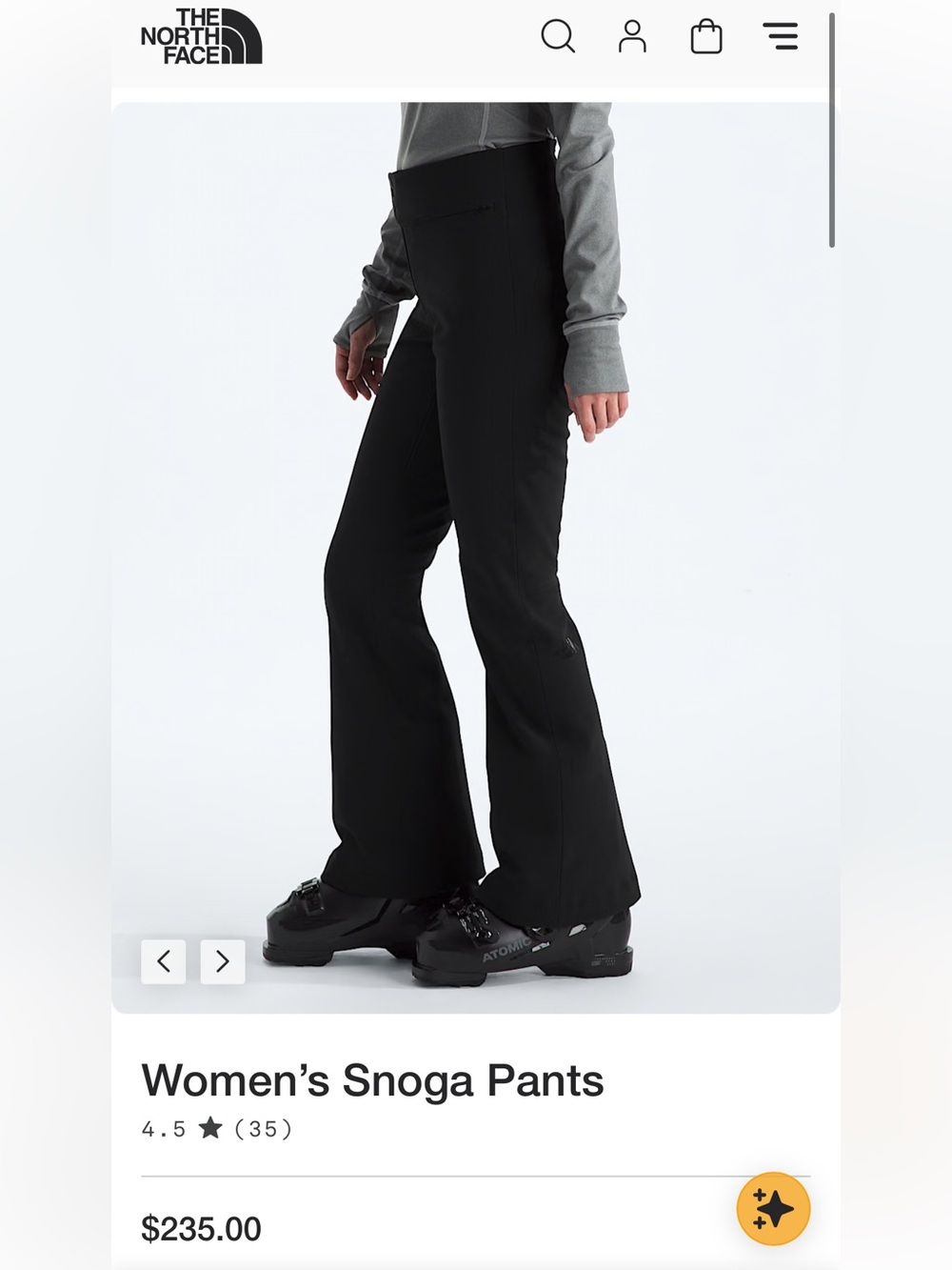 The North Face Women’s Flared Ski Pants - Black